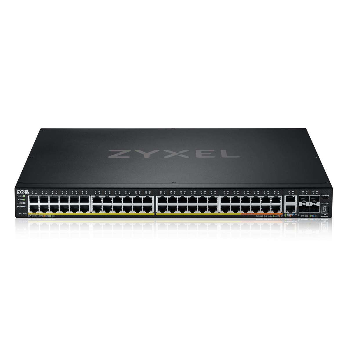 Thumbnail - Zyxel XGS2220-54FP Managed Switch 48x Gigabit Ethernet, 2x 10G Ethernet, 4x 10G SFP+, 40x PoE+, 10x PoE++
