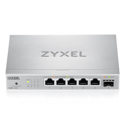Zyxel XMG-105 Unmanaged Switch 5x 2.5G Ethernet, 1x 10G SFP+