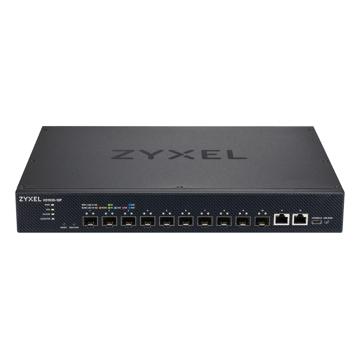 Zyxel XS1935-12F Smart Managed Switch 12-Port, 2x 10G RJ45, 10x 10G SFP+, Nebula Cloud