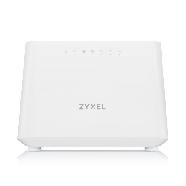 Zyxel DX3301-T0-DE01V1F DSL WiFi 6 Modem Router AX1800 Dual-Band, VDSL2 bis zu 100 Mbit/s, 4x GbE LAN
