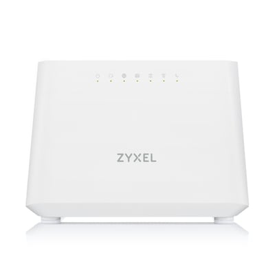 Zyxel DX3301-T0-DE01V1F DSL WiFi 6 Modem Router AX1800 Dual-Band, VDSL2 bis zu 100 Mbit/s, 4x GbE LAN