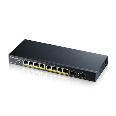 Zyxel GS1100-10HP v2 Unmanaged Gigabit Ethernet (10/100/1000) Power over Ethernet (PoE) Schwarz