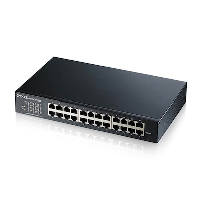 Zyxel GS1900-24E V3 Smart Managed Switch 24x Gigabit Ethernet, Layer 2, Desktop, Lüfterlos