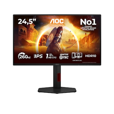 AOC 25G4ZR 25 Zoll - Gaming Monitor Fast IPS, Full-HD, 260 Hz, 1 ms GtG, HDMI, DP