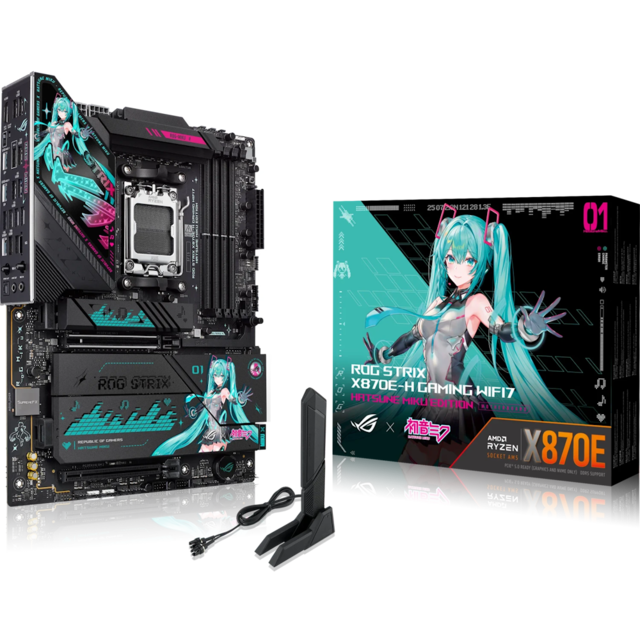ASUS ROG STRIX X870E-H WIFI7 HATSUNE MIKU EDITION motherboard