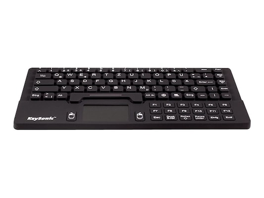 Keysonic KSK-5031IN Industrietastatur, Kabelgebunden Integriertes Touchpad, USB-Anschluss, Wasserdicht IP68