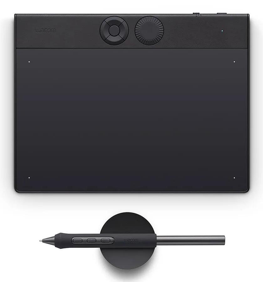 Wacom Intuos Pro Pen Tablet Small Superschlankes und leichtes Grafiktablet, Anpassbare ExpressKeys, incl. Wacom Pro Pen 3