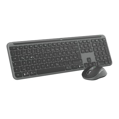 Logitech Desktopset SIGNATURE SLIM COMBO MK950 Grafit Tastatur und Maus, kabellos, DE-Layout