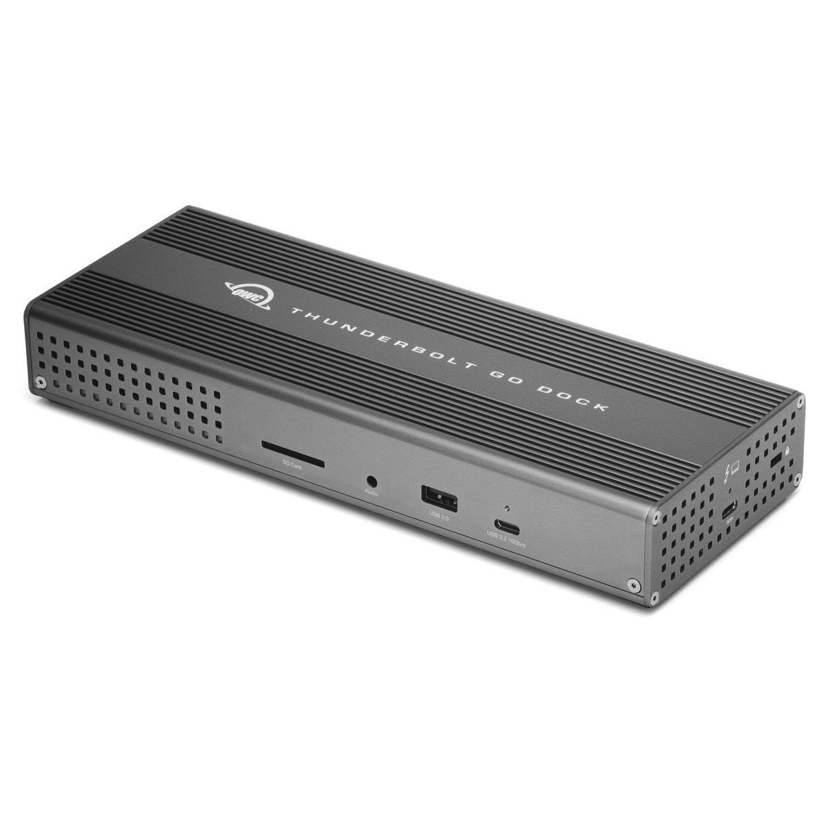 OWC Thunderbolt 4 Go Dockingstation, Integriertes Netzteil, Bis zu 90 W Ladeleistung, Anschluss eines 8K- / bis zu zwei 4K-Monitoren