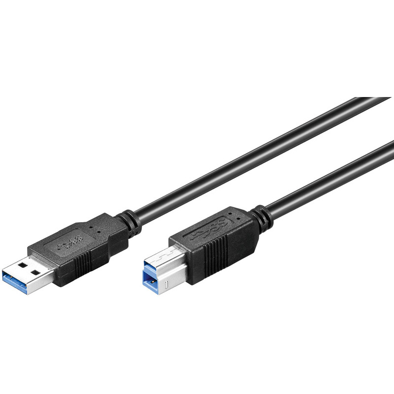 Goobay USB 3.0 SuperSpeed Kabel 5m, USB 3.0-Stecker (Typ A) > USB 3.0-Stecker (Typ B)
