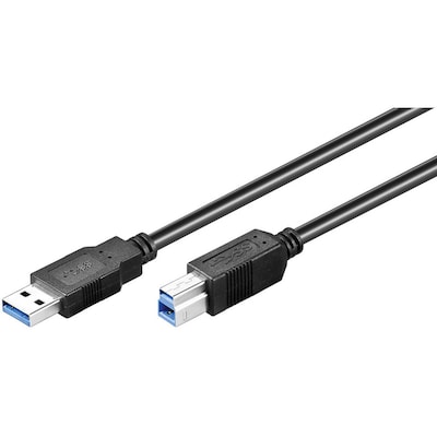 Goobay USB 3.0 SuperSpeed Kabel 5m, USB 3.0-Stecker (Typ A) > USB 3.0-Stecker (Typ B)