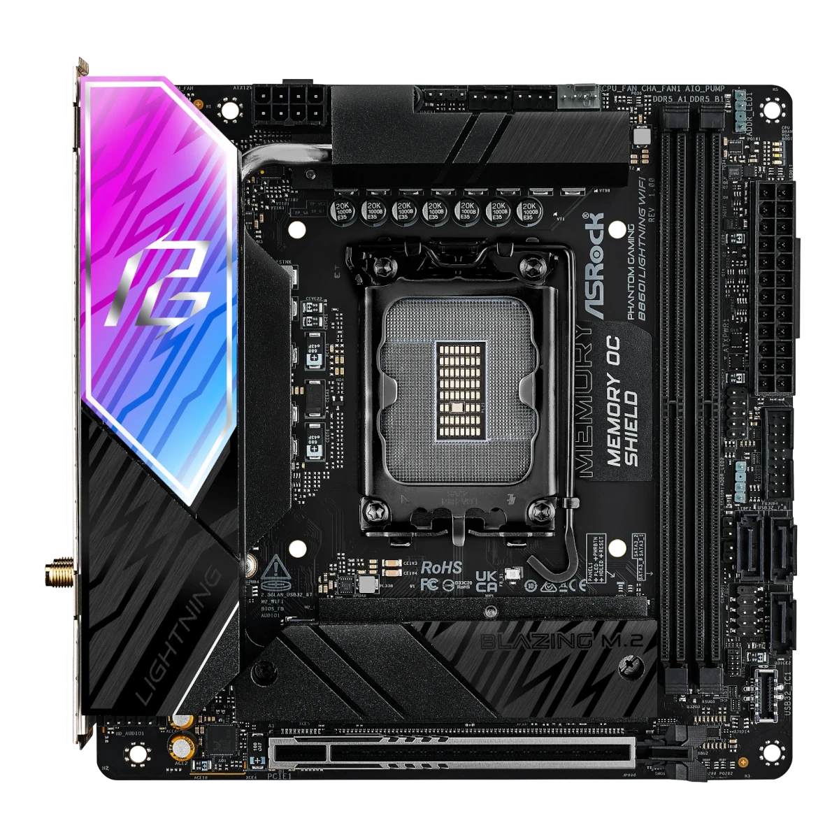 ASRock Phantom Gaming B860I Lightning WiFi motherboard