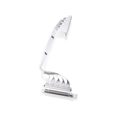 Thermaltake PCIe 4.0 Riser Cable Dual 90° White - 400mm