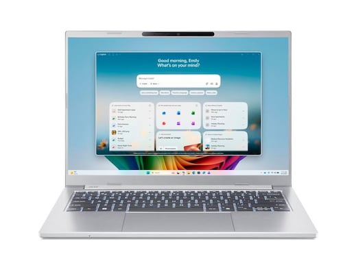 Acer Aspire 14 AI OLED (A14-I71M-75B3) Copilot+ PC 14,0" WUXGA, OLED, Intel Core Ultra 7-355 (49 TOPS), 16GB RAM, 512GB SSD, Windows 11 Home