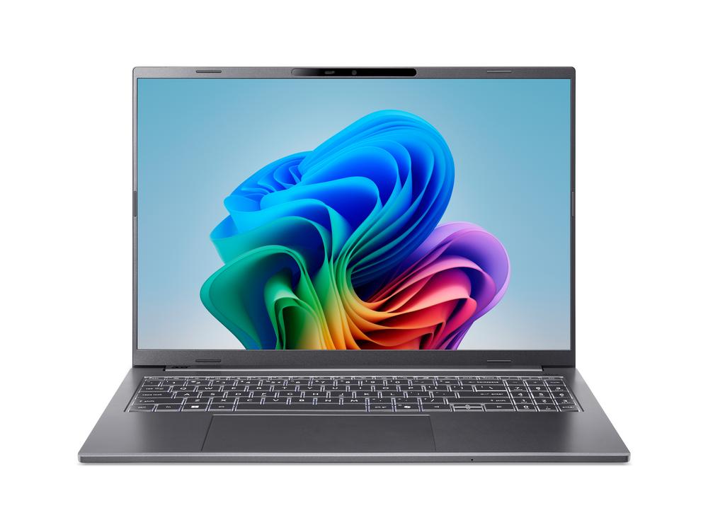Acer Aspire 16 AI (A16-11M-X04K) Copilot+ PC 16,0" WUXGA, IPS, 120Hz, Snapdragon X X1-26-100,(45 TOPS), 16GB RAM, 512GB SSD, Windows 11 Home