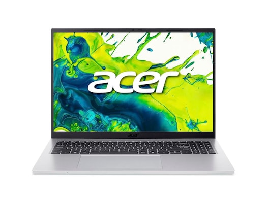 Acer Aspire Go 16 (AG16-71P-5262) 16,0" WUXGA, 120Hz, IPS, Intel 5-120U, 16GB RAM, 512GB SSD, Windows 11 - Farbe: Silber