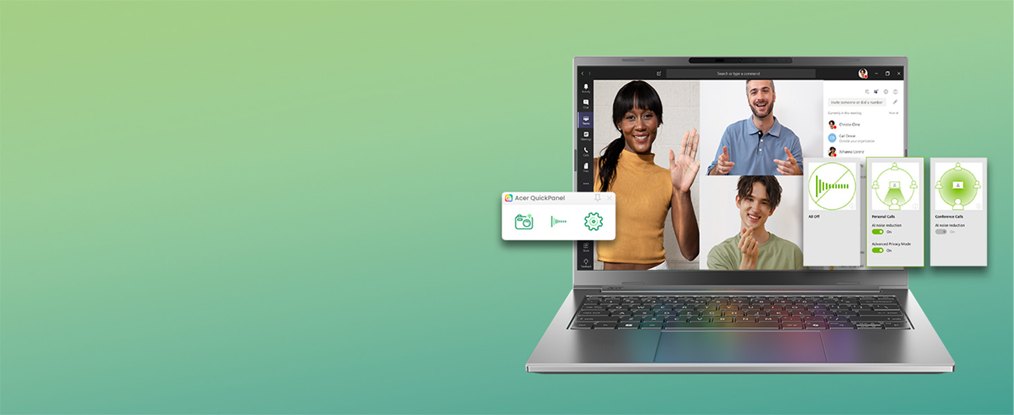 Acer Aspire 14 AI Bild - Komfortablere Videocalls