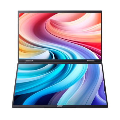 Acer PD163Qbmiuux Computerbildschirm 39,6 cm (15.6") 1920 x 1080 Pixel Double Full HD LED Grau