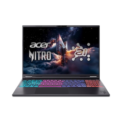 Acer nitro 16s ai an16s-61-r5hg | 16″ wqxga 180hz ips | amd ryzen ai 7 350 50 tops | geforce rtx 5070 8gb | 16gb ddr5 1tb ssd | windows 11 home | gaming prenosnik 1 Acer nitro 16s ai an16s-61-r5hg gaming prenosnik z rtx 5070 pogled od spredaj