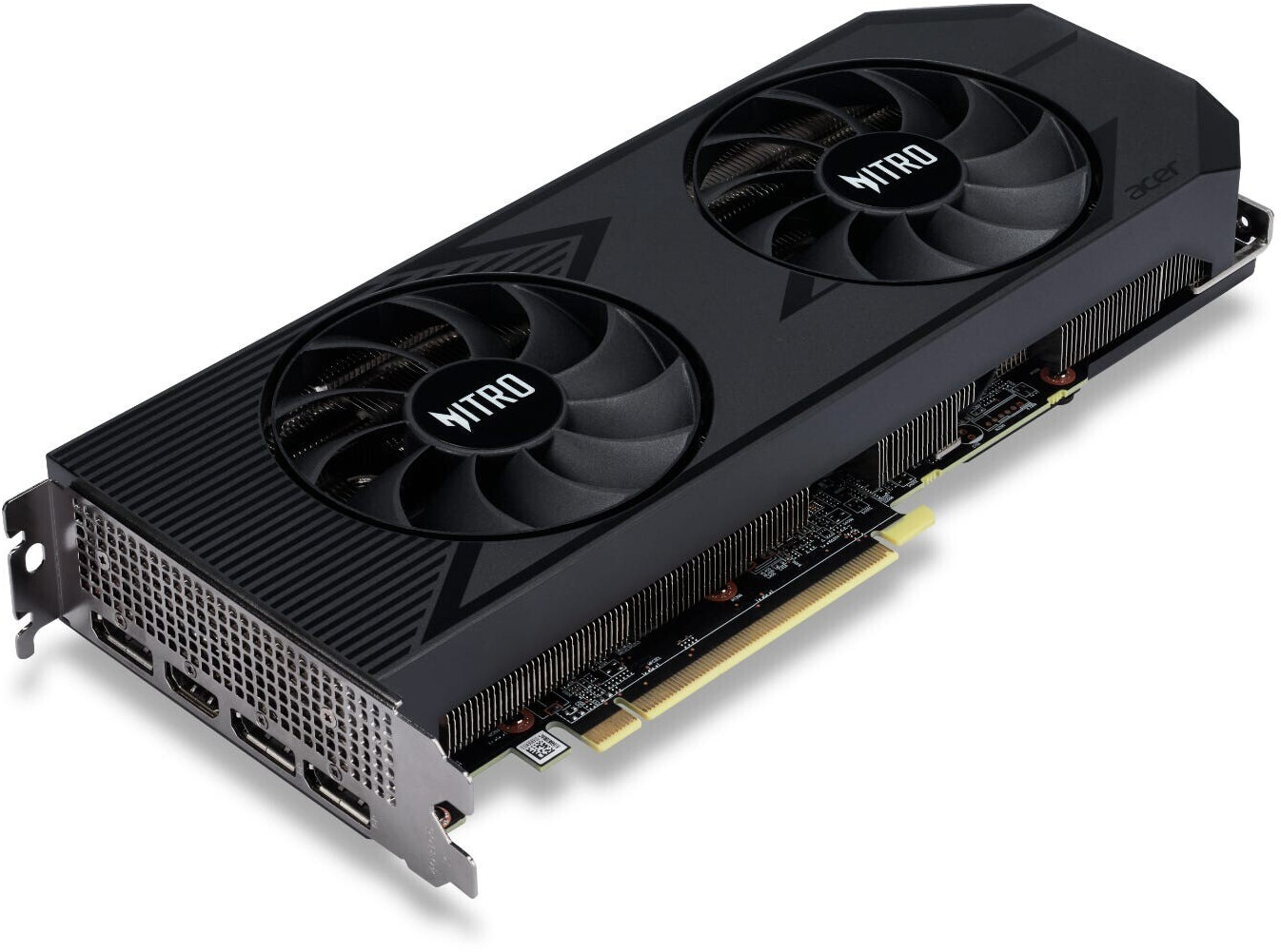 ACER Nitro AMD Radeon RX 7600 XT OC Grafikkarte B-Ware - 16GB GDDR6, 1x HDMI, 3x DP