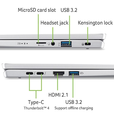 Acer Swift Go 14 OLED (SFG14-73-73WQ) 14" WQ2.8K, OLED, Intel 7 Ultra 155H , 32GB RAM, 1TB SSD, Windows 11 Home