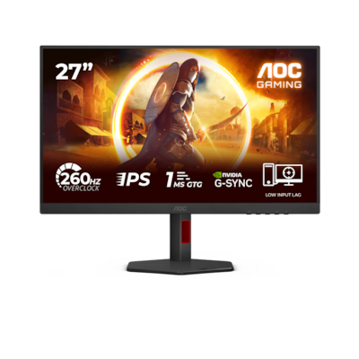AOC 27G4ZR 27 Zoll - Gaming Monitor Fast IPS Panel, FHD, 260 Hz, 1 ms, HDR 10, HDMI, DP
