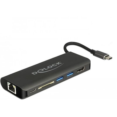 Delock USB Typ-C 3.1 Dockingstation mit HDMI, LAN & USB Anschluss