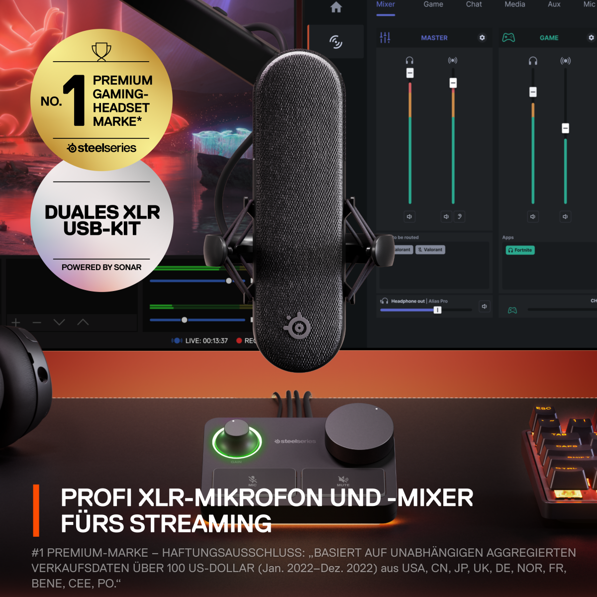 SteelSeries Alias Pro 新品未使用 SteelSeries Alias Pro Gaming Mikrofon - Headset online kaufen | NBB