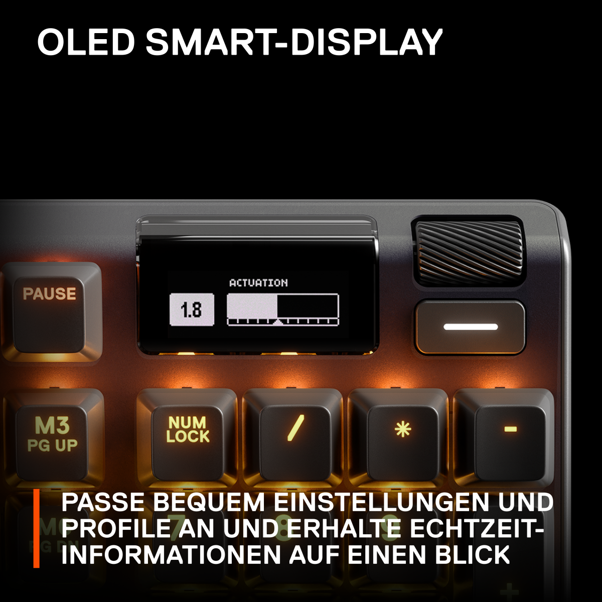 SteelSeries Apex Pro HyperMagnetic Gaming-Tastatur B-Ware - weltweit schnellste Tastatur mit einstellbarer Betätigung Tastaturen Produkt Bild 6