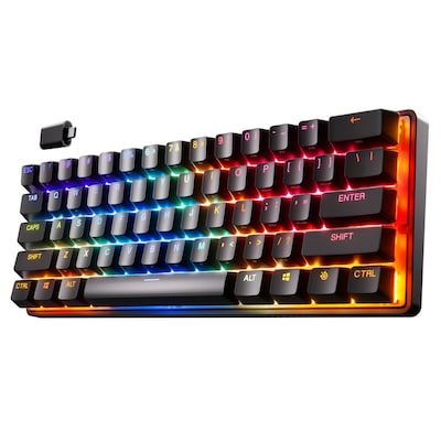 SteelSeries Apex Pro Mini Wireless Gaming-Tastatur – Die weltweit schnellste Tastatur mit 60% Formfaktor und anpassbaren...