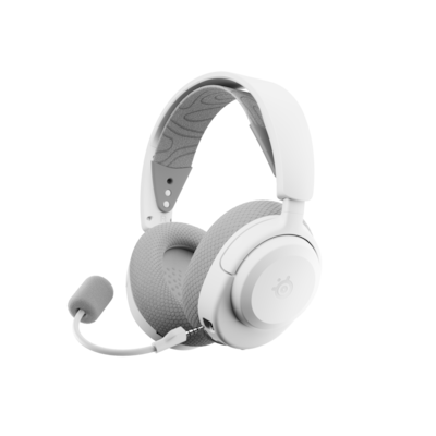 Steelseries Arctis Nova 3P Wireless Gaming Headset kabelloses Gaming Headset für PlayStation 5 mit bis zu 40 Stunden Akkulaufzeit, weiß