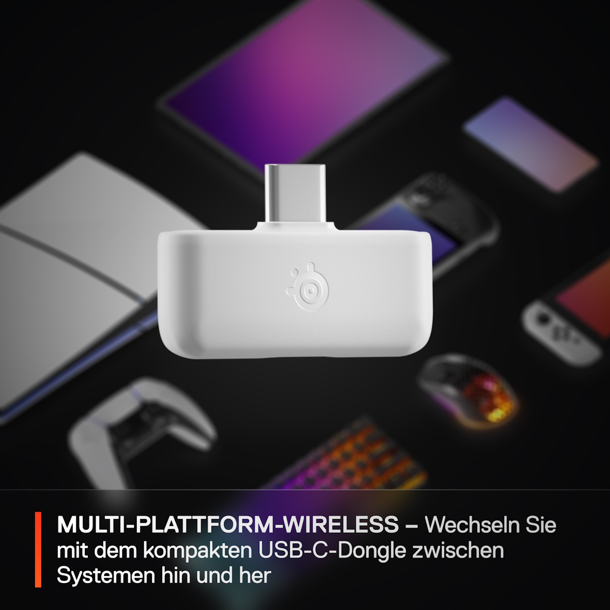 SteelSeries Arctis Nova 5 White kabelloses Gaming Headset für PC, Switch, PlayStation und Mobilgeräte, ClearCast 2.X Mikrofon, 60 Stunden Akkulaufzeit Headset Produkt Bild 7