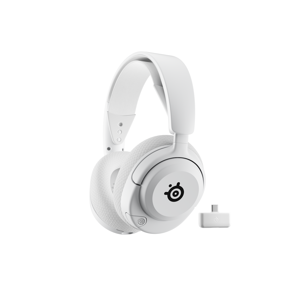 SteelSeries Arctis Nova 5P White kabelloses Gaming Headset für PC, Switch, PlayStation und Mobilgeräte, ClearCast 2.X Mi...