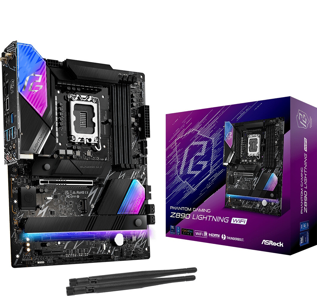 ASRock Phantom Gaming Z890 Lightning WiFi Mainboard