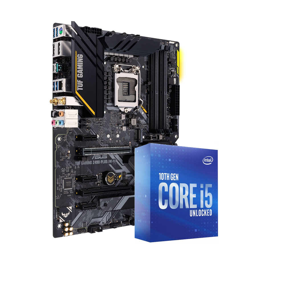ASUS TUF GAMING Z490-PLUS WIFI + Intel Core i5-10600K - Mainboards