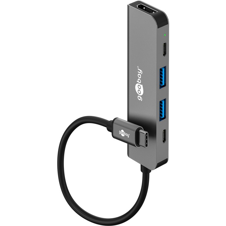 Image of Goobay Slim 5-Port USB-Hub mit HDMI™, 5 Gbit/s
