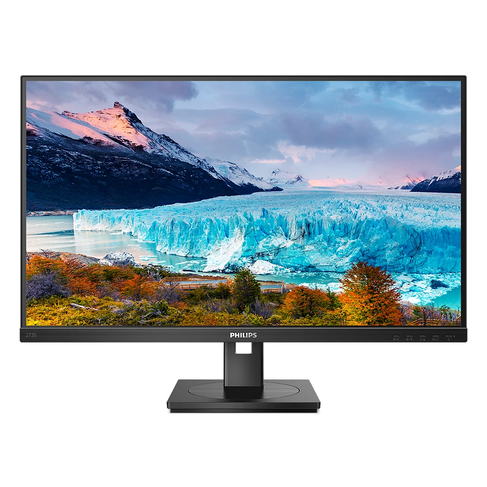 Philips 273S1 27 Zoll Full HD Monitor, höhenverstellbar, Lautsprecher, Adaptive Sync (1920x1080, 75 Hz, HDMI, DisplayPor...
