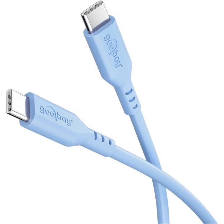 Thumbnail - Goobay USB-C™-Silikonkabel, 1,5 m, blau