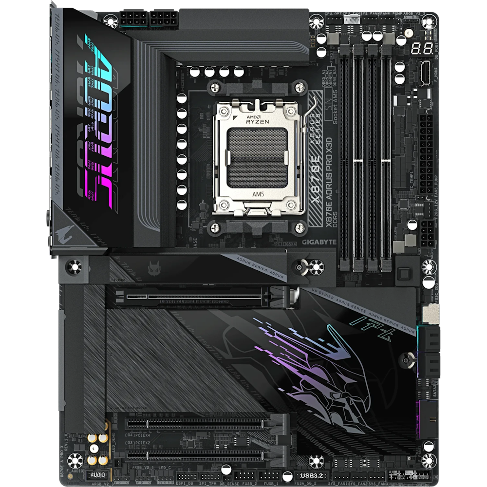 GIGABYTE X870E AORUS Pro X3D Mainboard Sockel AM5 Mainboards Produkt Bild 2