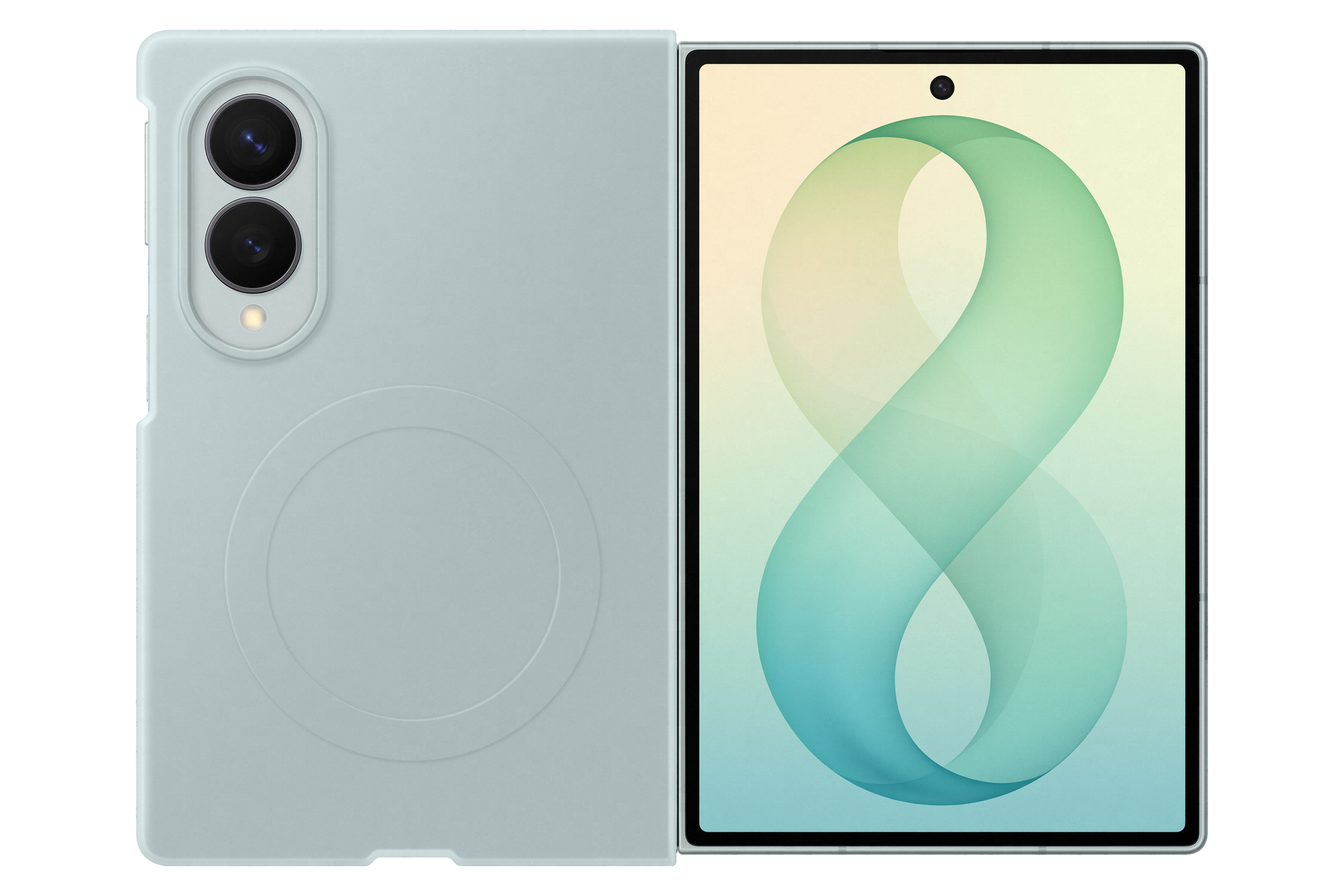 Samsung Silicone Magnet Case für Galaxy Fold8, green