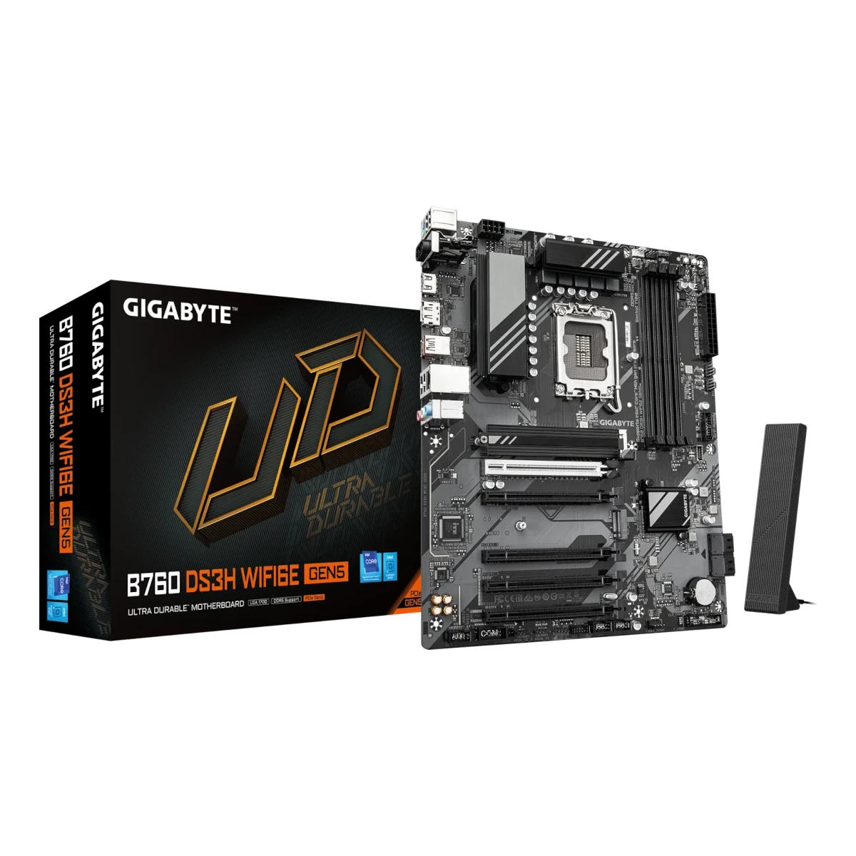 GIGABYTE B760 DS3H WIFI6E GEN5 Mainboard Mainboards Produkt Bild 3