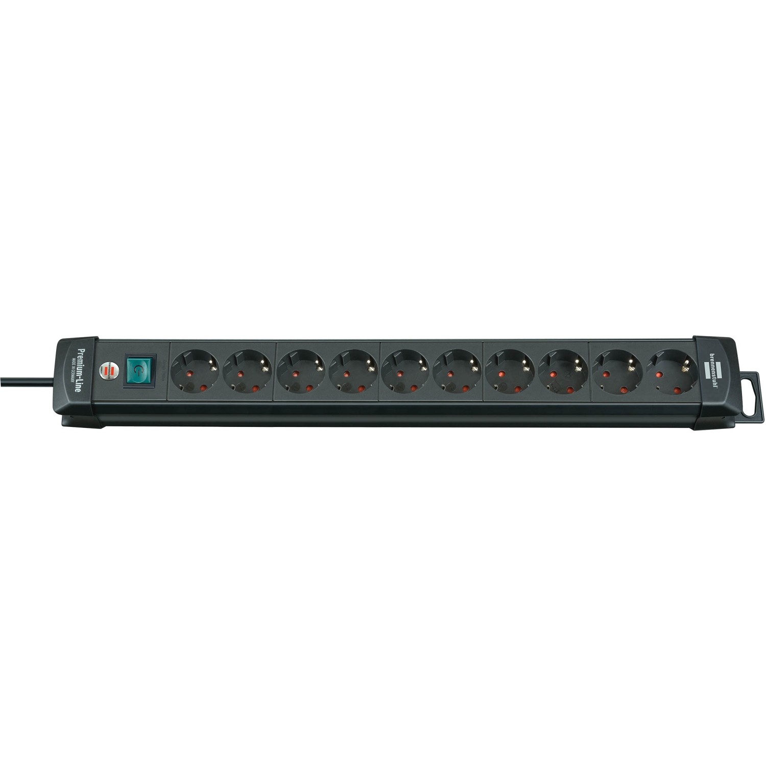 Brennenstuhl Premium-Line Steckdosenleiste 10-fach, schwarz, 3m