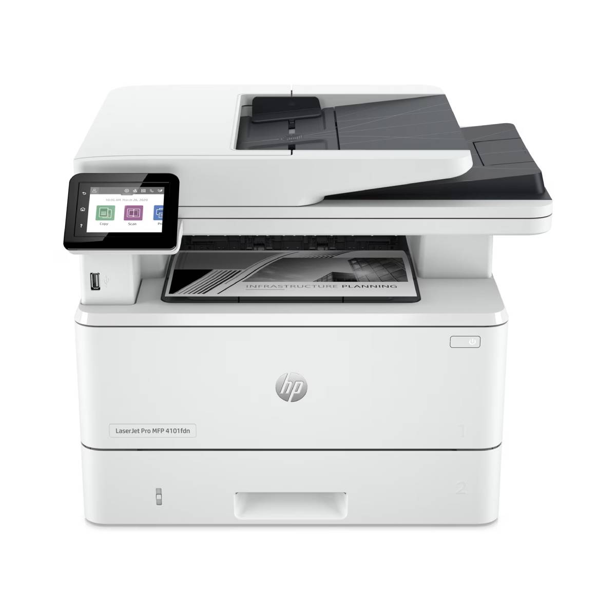 HP LaserJet Pro MFP 4102dw Multifunktionsdrucker Drucken, Kopieren, Scannen, Schwarz-Weiß