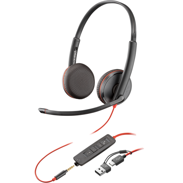 Thumbnail - Poly Blackwire 3225 USB-C HS +3.5mmP +USB-C/A
