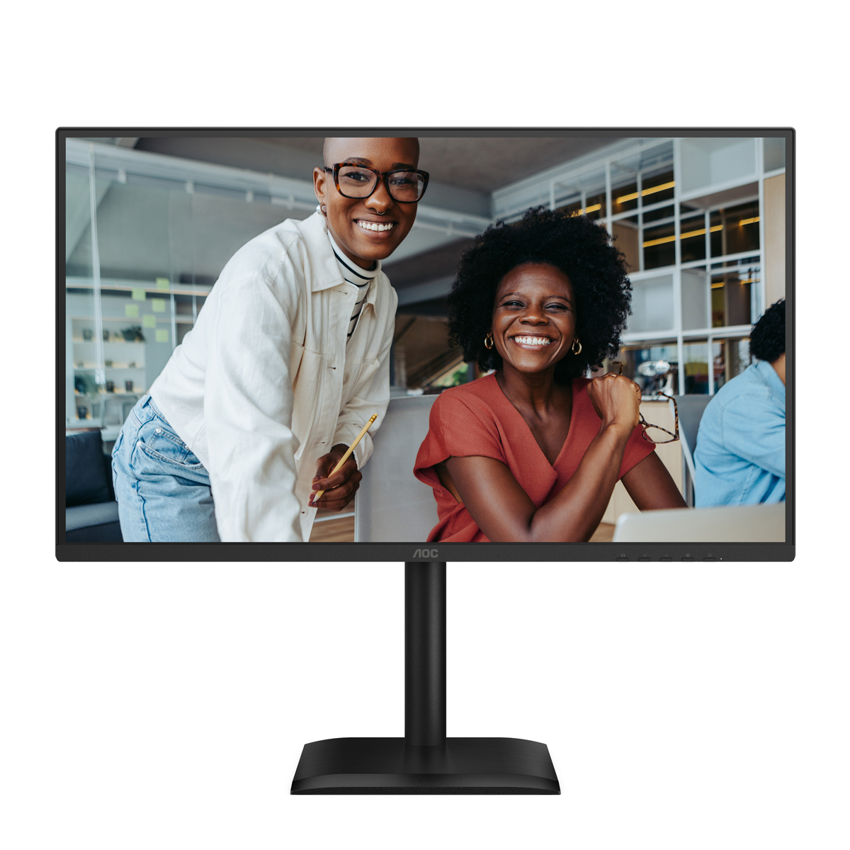 AOC 27E4U FHD Office Monitor 27 Zoll Full HD Office Monitor, IPS-Panel, 4 ms, 120 Hz, HDMI, VGA, Schwarz