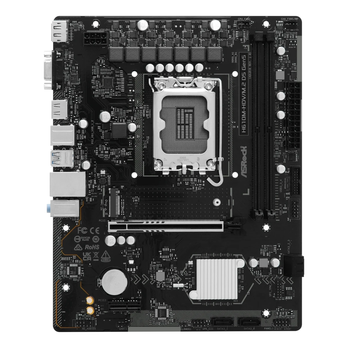 ASRock H610M-HDV/M.2 D5 Gen5 Mainboard