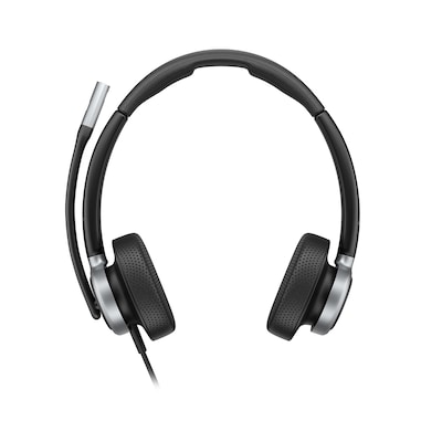 HP Poly Mission 625 Kabelgebundenes Stereo-USB-Headset KI-gestützte Unterdrückung von Übertragungsrauschen, Superbreitband-Audio, Microsoft Teams-zert