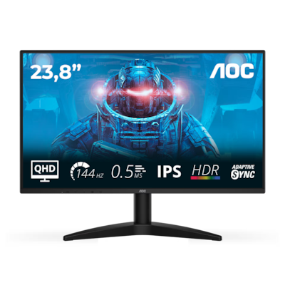 AOC B3 Q24B36X Computerbildschirm 60,5 cm (23.8") 2560 x 1440 Pixel Quad HD LED Schwarz