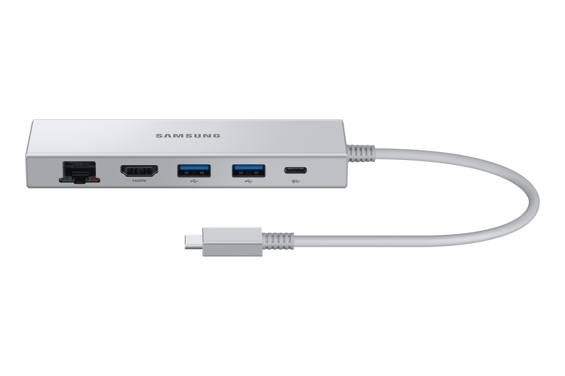 Thumbnail - Samsung EE-P5400 Multiport Adapter, USB-C 3.0 - 2x USB-A, 1x USB-C 100W PD, 1x HDMI 4k/60Hz, 1x RJ45 1000Mbit/s