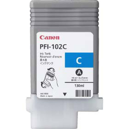 Canon Druckerpatrone PFI-102C, pigmentiertes Cyan Druckertinte Produkt Bild 1